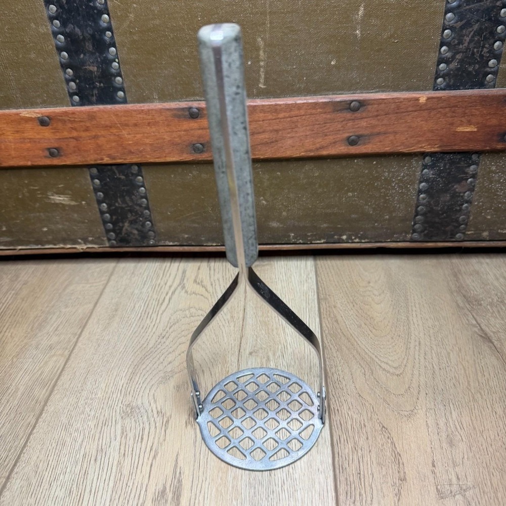 Vtg Flint Arrowhead Ekco Stainless Vanadium Potato Masher Composite Handle READ - Picture 5 of 6